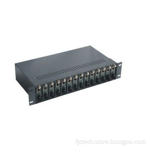 16-slot Media Converter Rack with 60W Power
